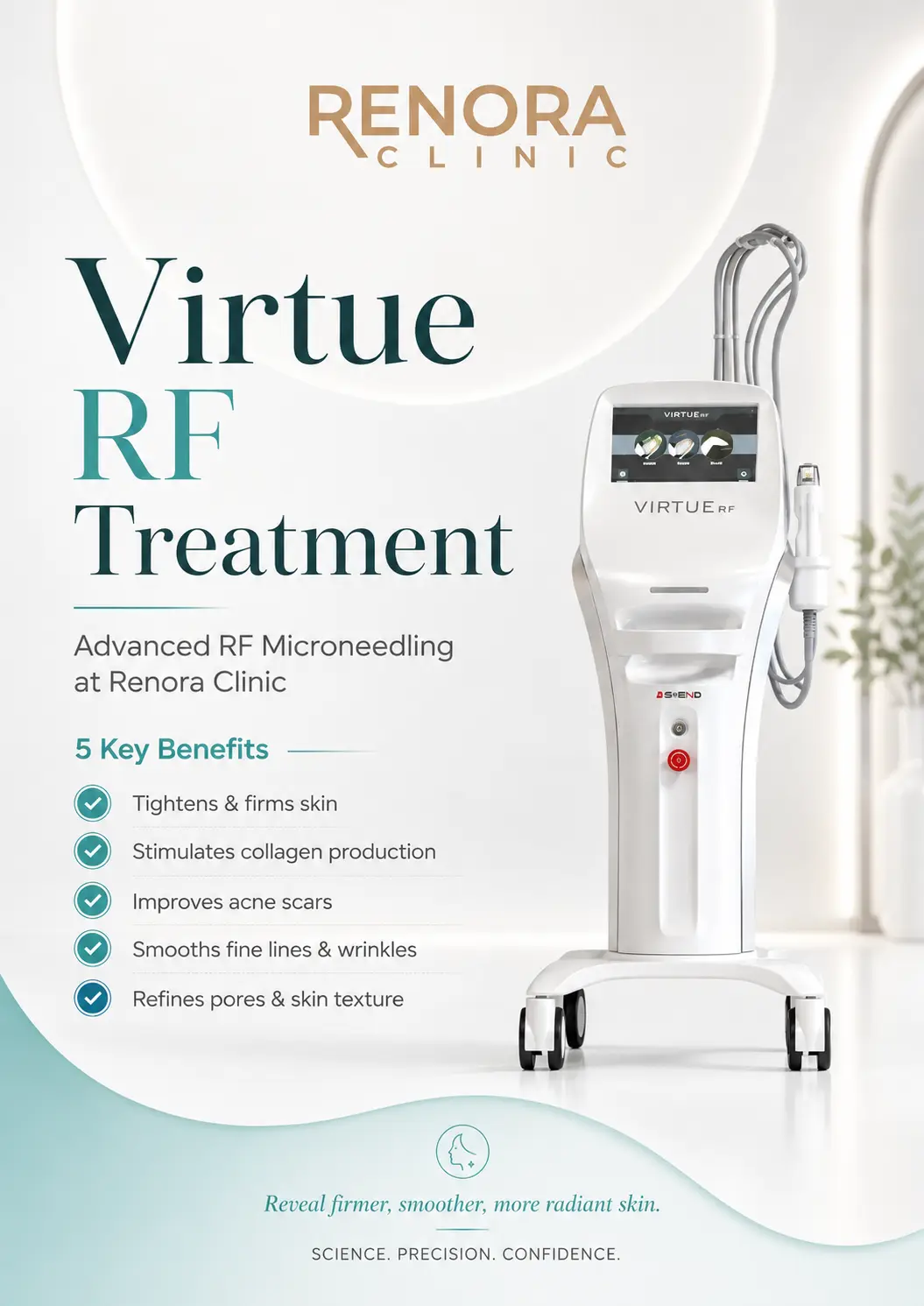 RF Virtue skin tightening and anti-aging treatment at Renora Clinic KL