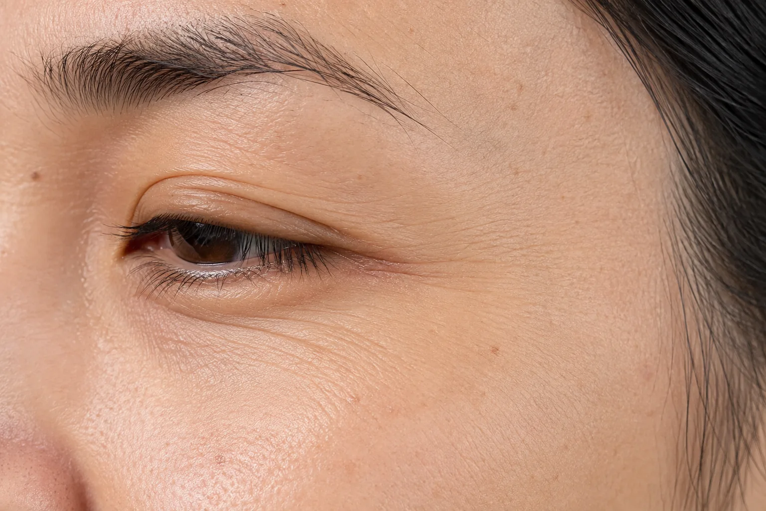 Softening the look of fine lines under the eyes with Polyphil