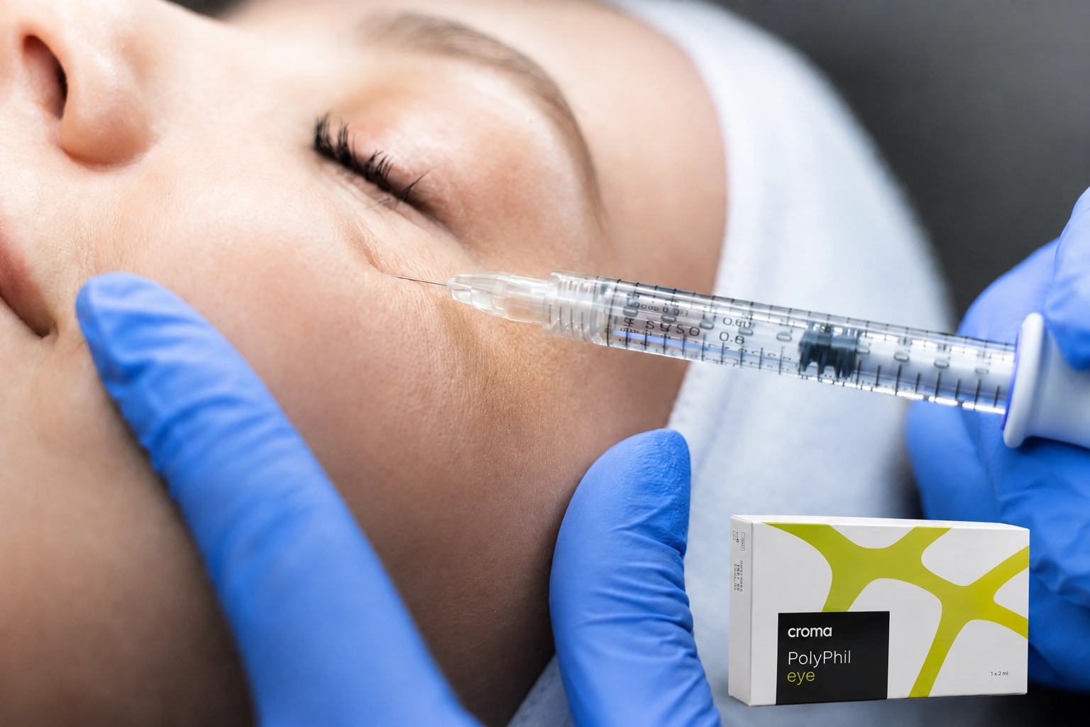 Polyphil polynucleotide injectable used for under-eye treatment at Renora Clinic