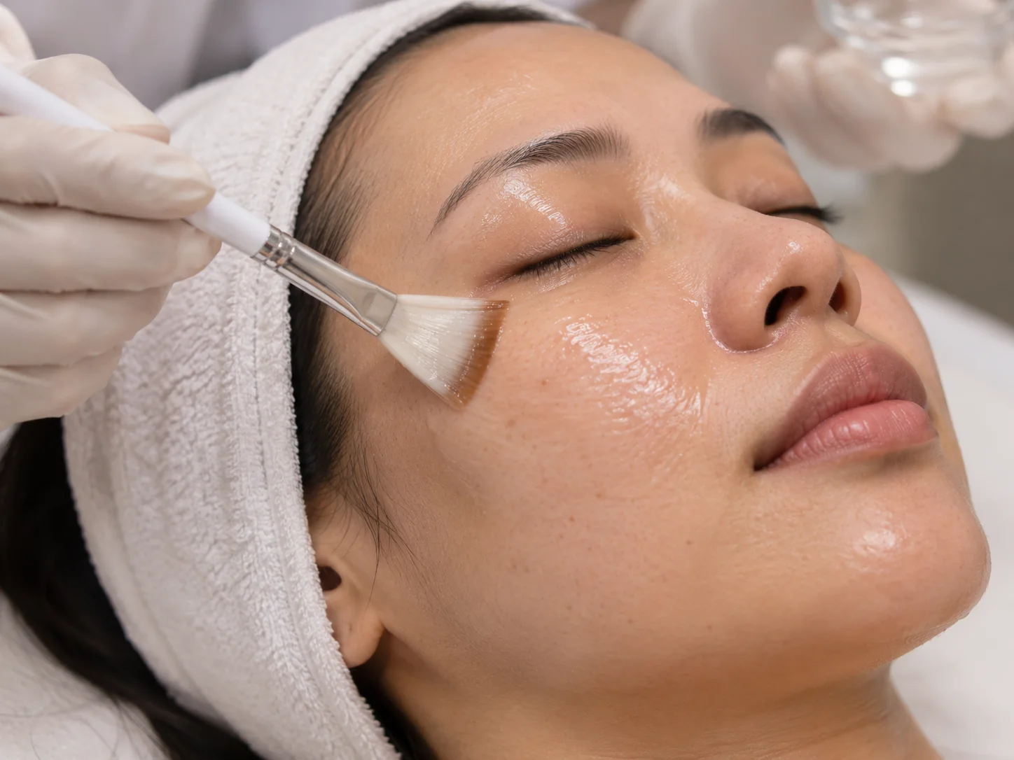 In-clinic acne treatment procedure at Renora Clinic