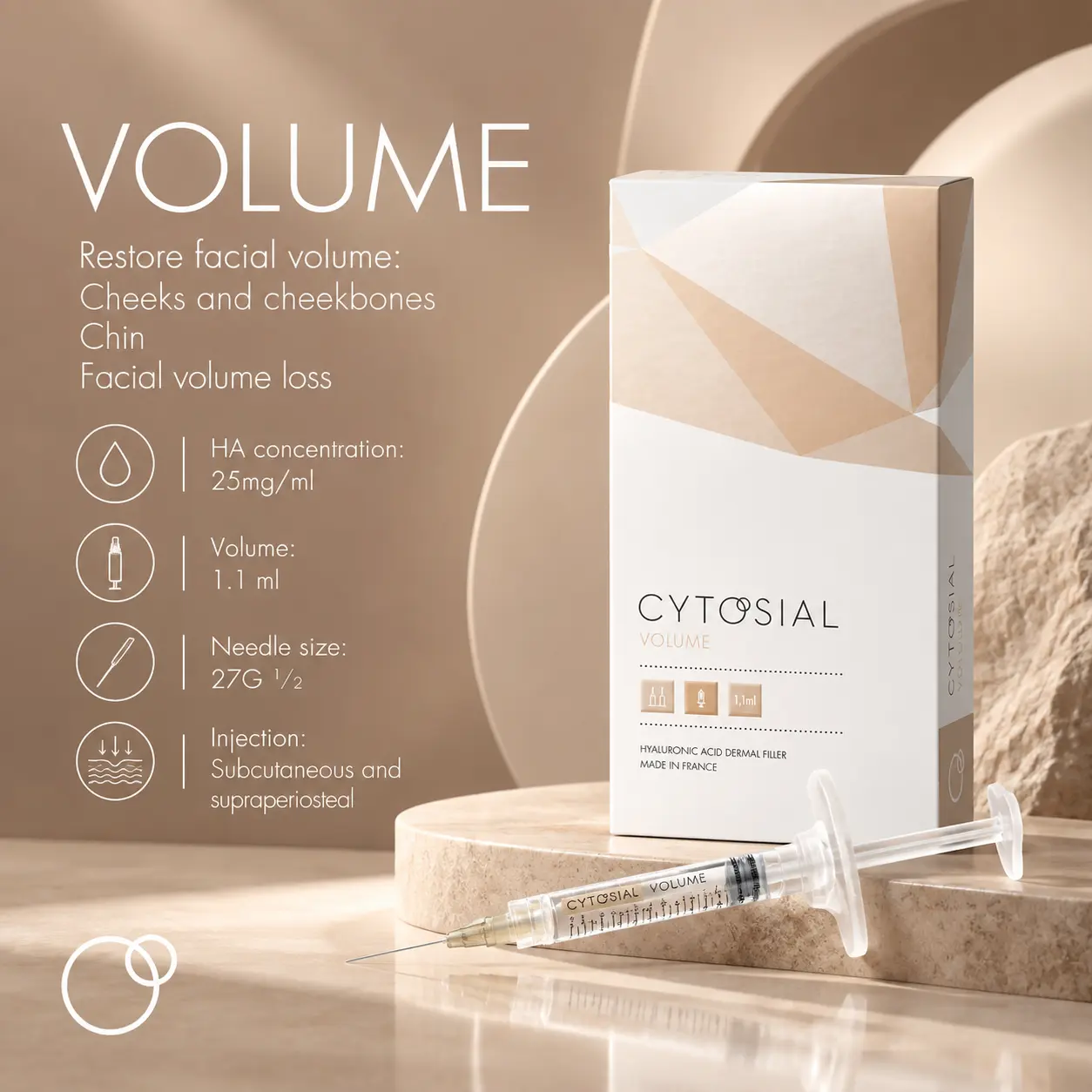 Cytosial Volume hyaluronic acid dermal filler