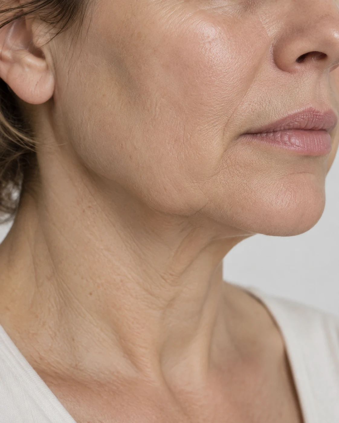 Lower facial changes and early jowling