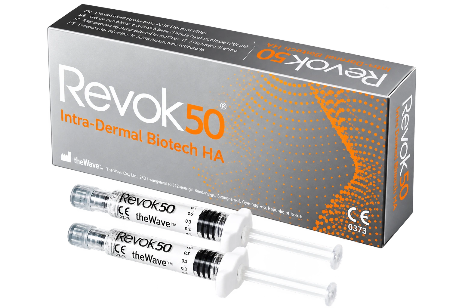 Revok50 hyaluronic acid and amino acid skin booster