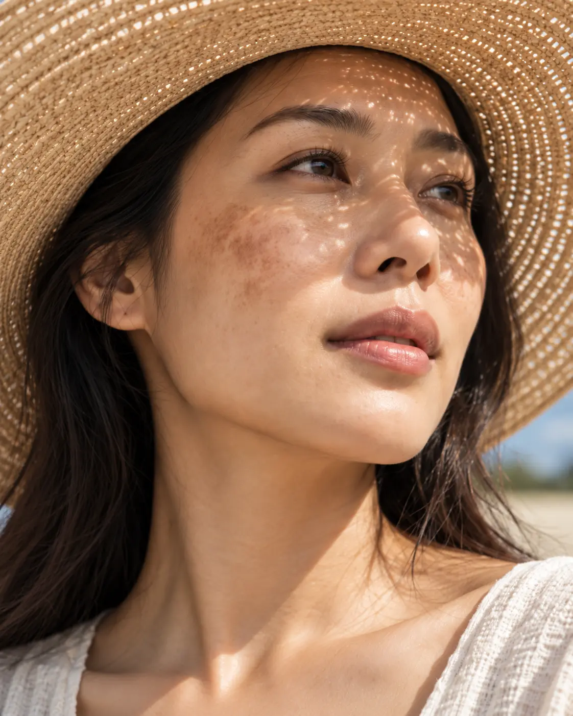 Natural skin close-up to accompany an explanation of pigmentation
